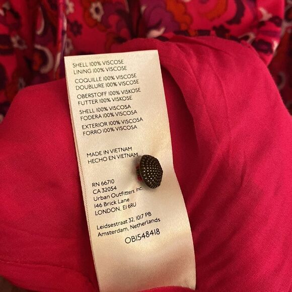 Maeve By Anthropologie Size Medium Wrap Front Tulip Hem Long Sleeve Dress - Picture 15 of 16